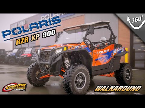 Walkaround | 2013 Polaris® RZR XP™ 900 EPS Orange Madness and Blue LE