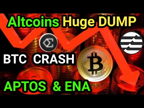 BTC HUGE DUMP || Altcoins Maha CRASH  || APTOS & ENA Latest Update || Wazirx Lollipop