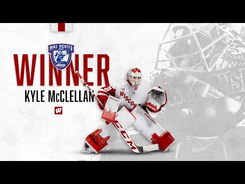 Wisconsin Hockey || Kyle McClellan wins 2024 Richter Award