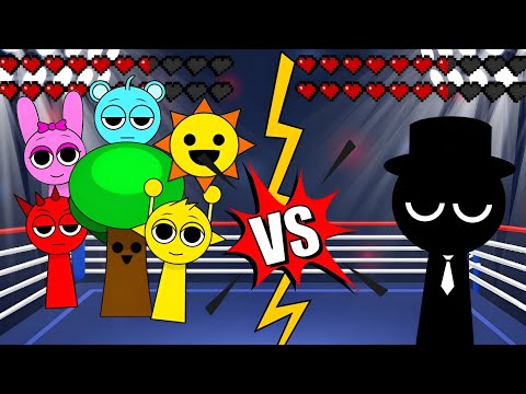 All Rainbow Sprunki team vs Dark Sprunki 🖤 meme battle