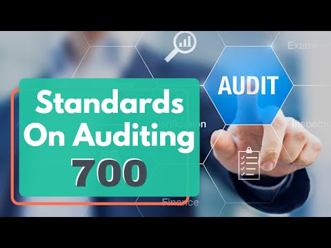 Auditing & Assurance - SA 700 - Standards on Auditing