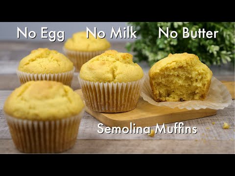 Super Moist Semolina Muffins | No Egg No Milk No Butter Cake