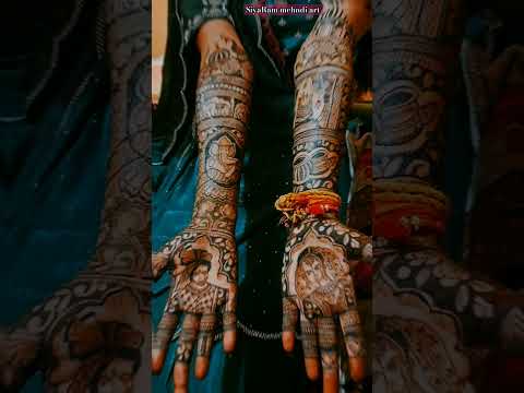 Dulha dulhan mehndi design#mehandi#mehndidesign #dulhanmehndi#ytshorts#viralshort#siyara#new