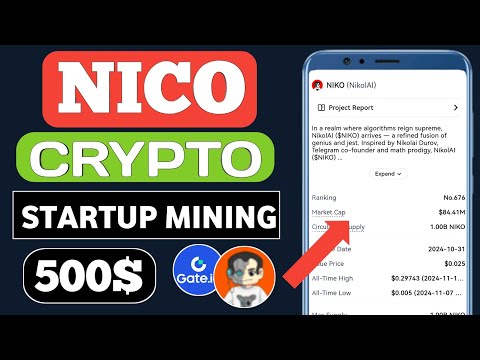 Gate.io Cryptp Exchange Volume of $9,417,679 Earn 😱| NikolAI (NIKO) Startup Mining Project 💸