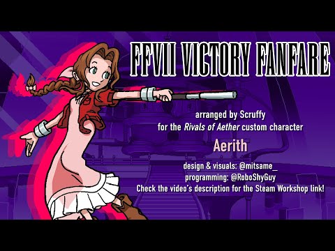 Final Fantasy VII Victory Fanfare - arranged by Scruffy (Rivals of Aether Custom Character - Aerith)