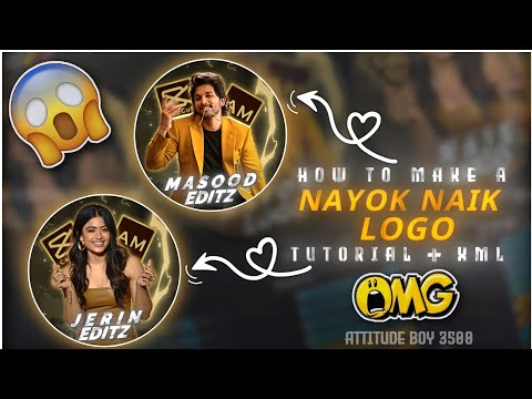 How To Mack A Nayok Naik Logo Tutorial ।। Nayok Naika Logo 4k Mack ।। Logo Mack 2024