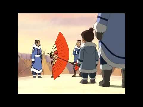 Aang meets the Southern Water Tribe