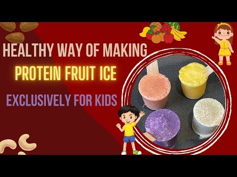 Healthy protein Fruit Ice or Popsicles