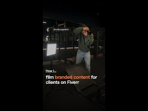 How I shoot branded content on Fiverr #shorts #fiverr #photography #photographytips