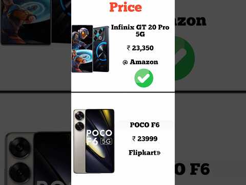 Infinix GT 20 Pro 5G vs POCO F6 | Konsa phone lena chahiye | Full comperijon in short