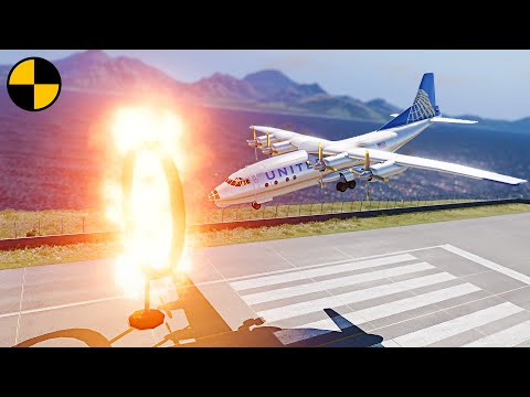 Planes vs Ring of Fire 😱 BeamNG.Drive - Epic Aerial Challenge!