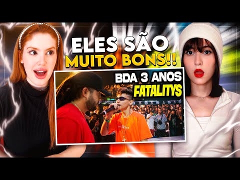 REACT MELHORES RIMAS na BDA 3 ANOS | SÓ FATALITY!!! | CR Reacts