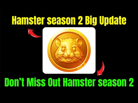 Hamster season 2 | Hamster Kombat Airdrop withdrawal | Hamster season 2 Big Update |