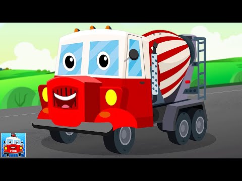 Cement Mixer Truck & More Cartoon Songs for Kids by Ralph & Rocky