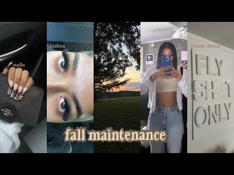 fall maintenance vlog (lashes, nails,room decor, etc.)