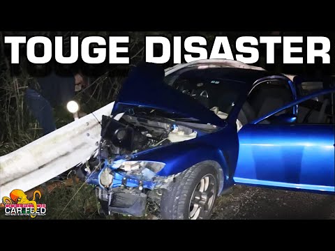 Sent it too hard in Japan and crashed my RX-8 in the touge