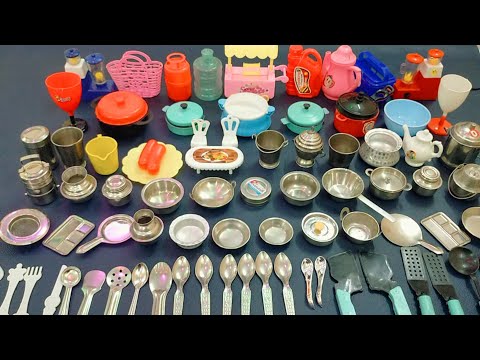 7 minutes satisfying with unboxing Disney hello kitty sanrio kitchen set | mini toys asmr video