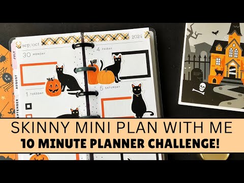 PLAN WITH ME | 10 minute challenge in my Skinny Mini Happy Planner!