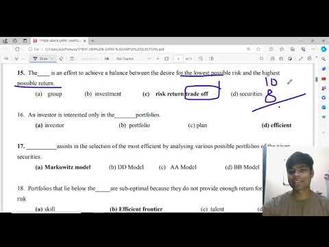 SAPM MCQ important objective question for exam  TYBAF TYBBI B.COM  watch this video and secure marks