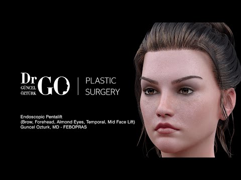 Brow, Forehead, Almond Eyes, Mid Face Lift  (Endoscopic Pentalift) Güncel Öztürk, M.D. - DRGO