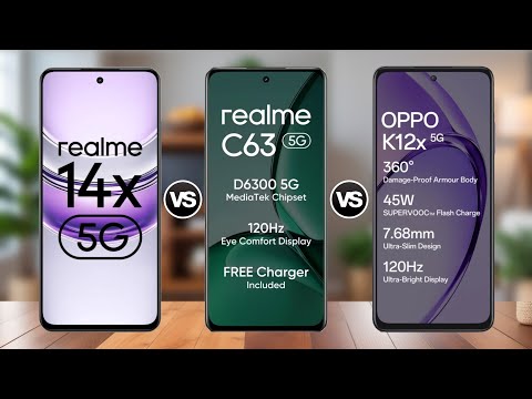 Realme 14x 5G Vs Realme C63 5G Vs OPPO K12x 5G