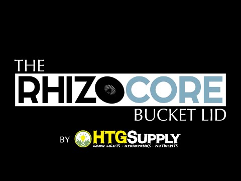 How to grow hydroponics DWC bucket lids, 5 gallon HTGSupply presents: The RhizoCore Bucket Lid