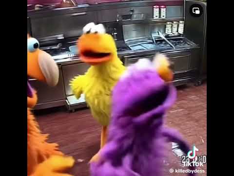 Barney and Big Bird Throwing Up at a Restaurant (Send it to Bill Jensen)