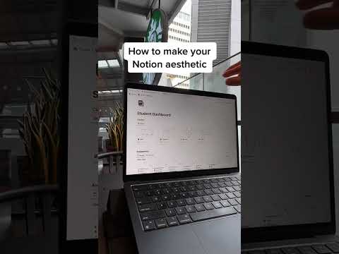 Make your Notion aesthetic ✨ #notion #notionsetup #productivity #aesthetic