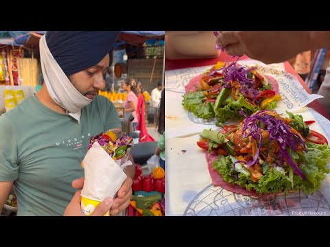 Tilak Nagar वाले Sardarji का Healthy Wrap 😱 | Healthy Wraps & Rolls on street of Tilak Nagar 😍