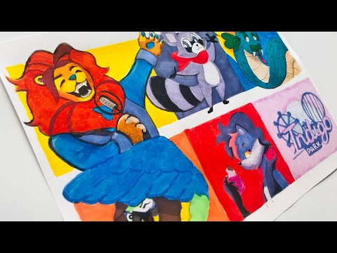 Drawing Indigo Park Characters | How to Draw Indigo Park