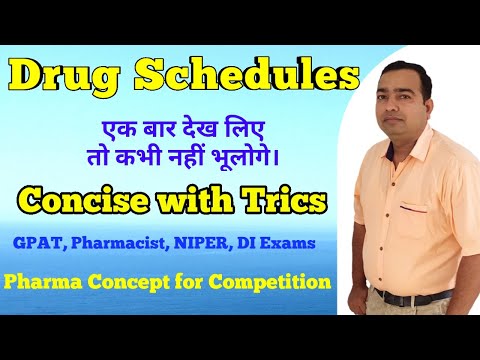 Drug schedules | Tricks | Pharmaceutical Jurisprudence | Pharmacist Exam | GPAT Exam | DCO Exam