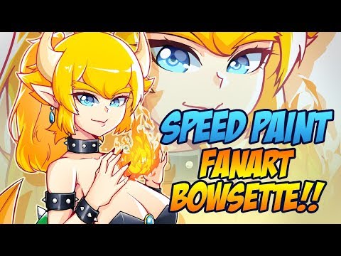 Drawing Fanart Bowsette - Super Mario Meme