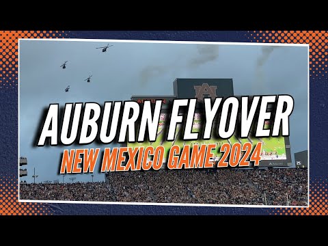 Auburn Football Flyover | New Mexico Game 2024 | 4K Replay