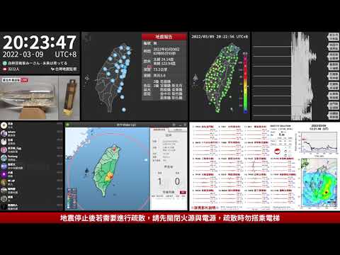 2022年03月09日 臺東縣近海地震(地震速報、強震即時警報)