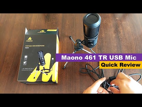 Maono 461TR usb Condenser Mic l Adjustable Gain with good noise cancellation | rs 1300