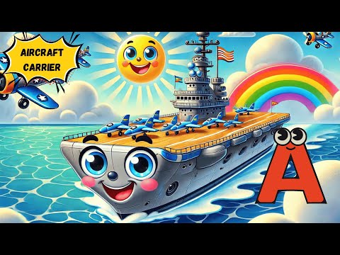 ABC Water Vehicles Song 🌊 | A to Z Boats and Watercraft | Fun Kids Learning Song | #abcd #kids