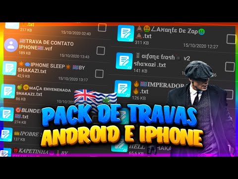 🤡PACK DE TRAVAS PESADAS DE ANDROID E IPHONE 2020 ATUALIZADAS-PACK DE TRAVA ZAP🇩🇬