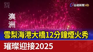 雪梨海港大橋12分鐘煙火秀 璀璨迎接2025