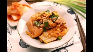 簡單的美味料理 泡菜炒豬肉 Stir-fried Pork with Kimchi