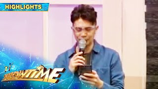 Vhong Navarro calls his youngest son on the phone | It's Showtime Mas Testing