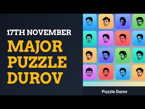 Major Puzzle Today | Major Puzzle Durov 17th November | Major Daily Combo