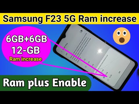 Samsung Galaxy F23 5G increase Ram // Ram plus enable