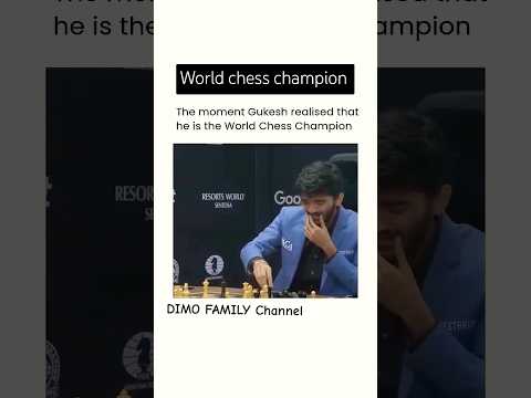 Youngest World Chess Champion: GUKESH DOMMARAJU! #chess #shortsvideo