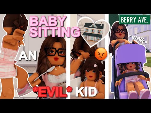 BABYSITTING an EVIL KID in BERRY AVENUE! | *VOICED* Berry Avenue Roleplay