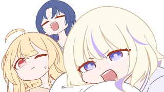 That’s what you get for sleeping here! [Animation/Hololive/Kanade/Hajime/Ao]