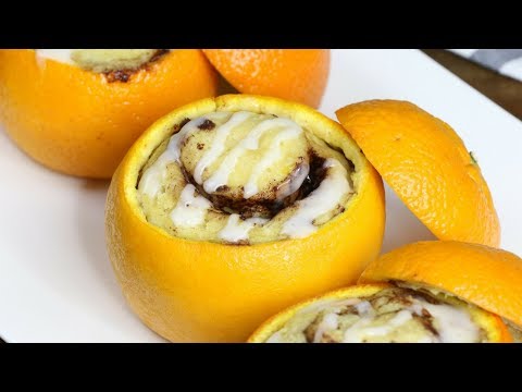 Campfire Cinnamon Rolls {in Orange Shells!}