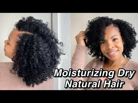 How to moisturize dry natural hair| wash day routine | length retention | Two Strand twist