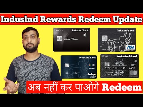 Induslnd Bank credit card Important Update | Reward Point Redeem Update