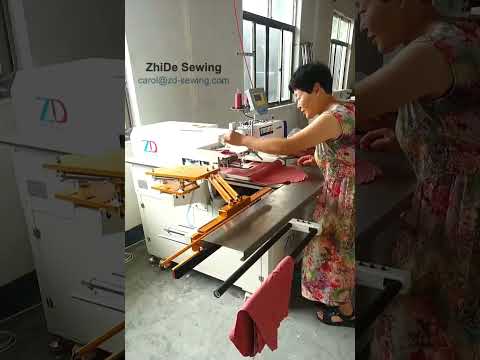 Our shirt sleeve placket setter machines are working in the Vietnam customer factory #polotshirt