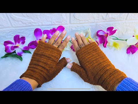 Turn old sweaters 😱 into fingerless Gloves 🧤 | DIY functional and stylish Gloves 😍